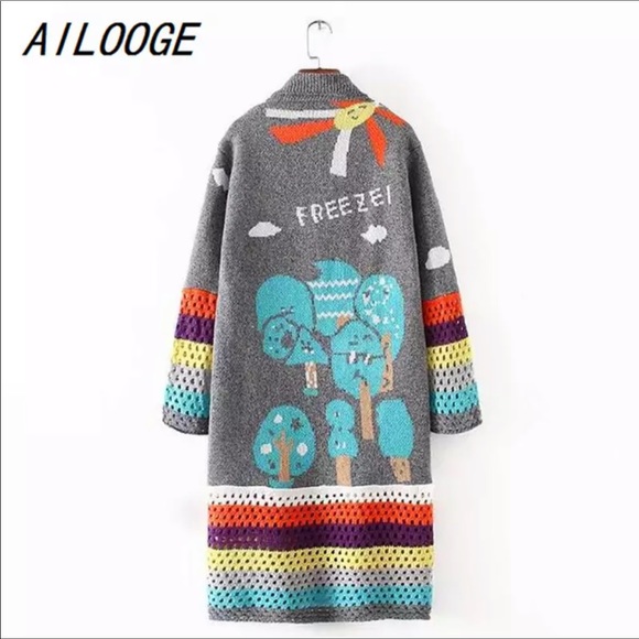 Knitted sweater coat - Picture 2 of 2